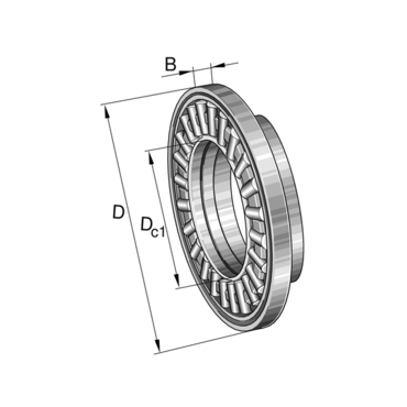 Axial needle roller bearing Series: AXW